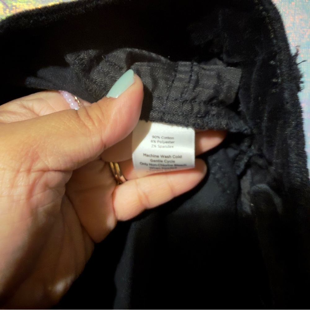 Talbots Velvet High-waist Straight Leg Pant Black Women Size 10P - Picture 9 of 9